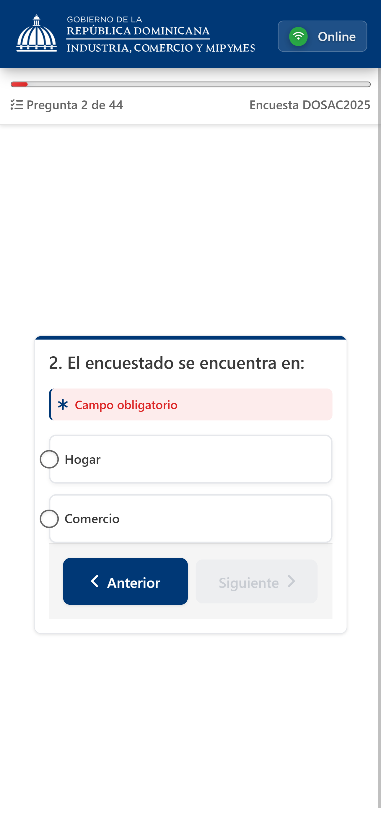 Mobile app screenshot